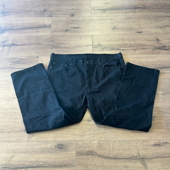 LEVIS MEN BLACK 513 straight legs in size 38 waist - Picture 3 of 7